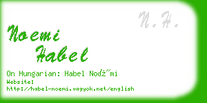 noemi habel business card